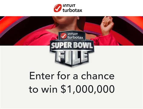 TurboTax® Super Bowl File Sweepstakes Official Rules